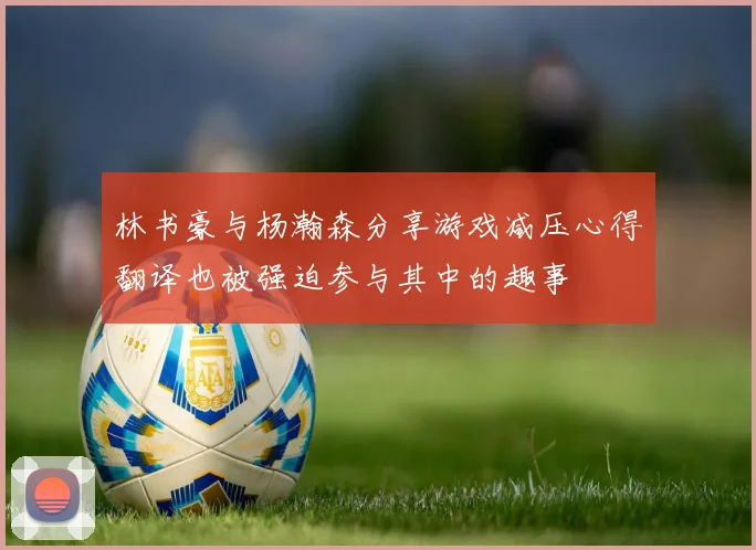 林书豪与杨瀚森分享游戏减压心得翻译也被强迫参与其中的趣事